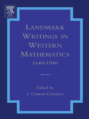 cover image of Landmark Writings in Western Mathematics 1640-1940
